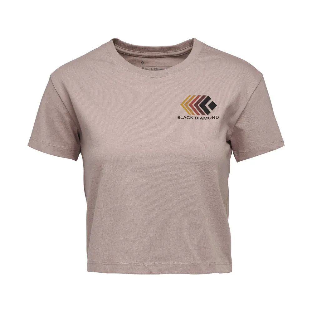 Black Diamond Faded Crop Tee - Women's