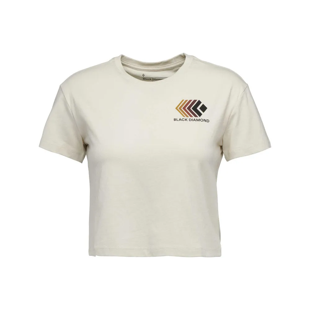 Black Diamond Faded Crop Tee - Women's