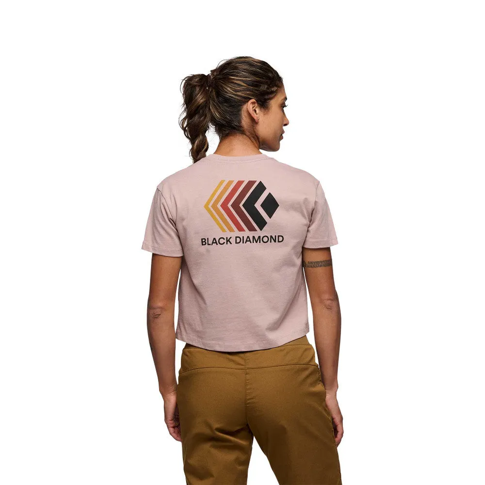 Black Diamond Faded Crop Tee - Women's