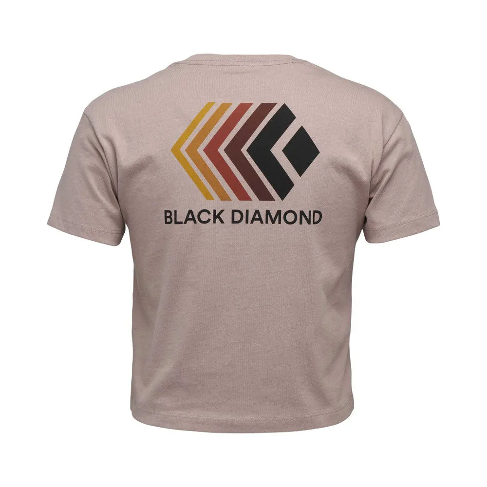 Black Diamond Faded Crop Tee - Women's
