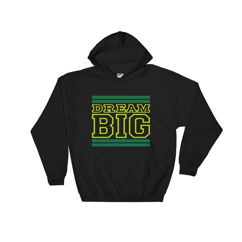 Black Green and Yellow Hooded Sweatshirt