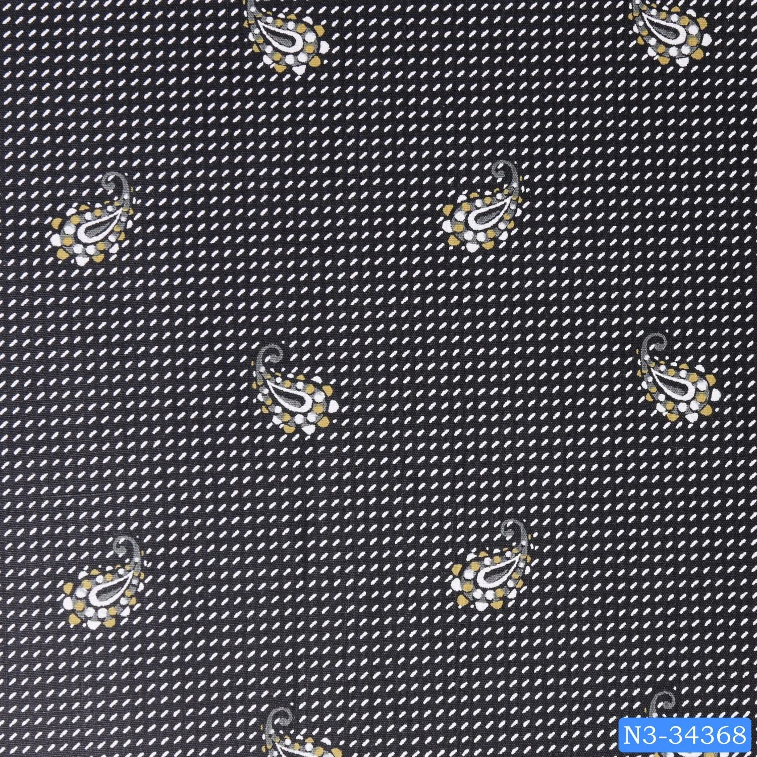 Black Paisley Tic Print Shirt