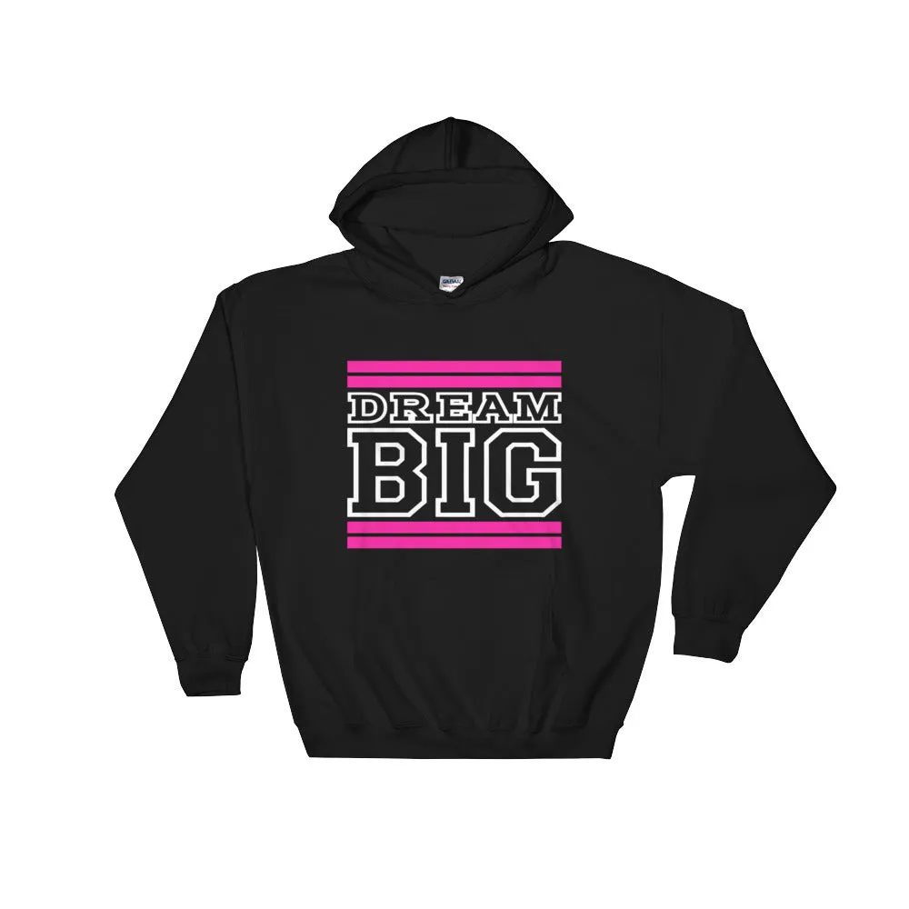 Black Pink and White Hooded Sweatshirt