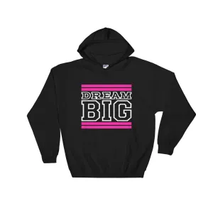 Black Pink and White Hooded Sweatshirt