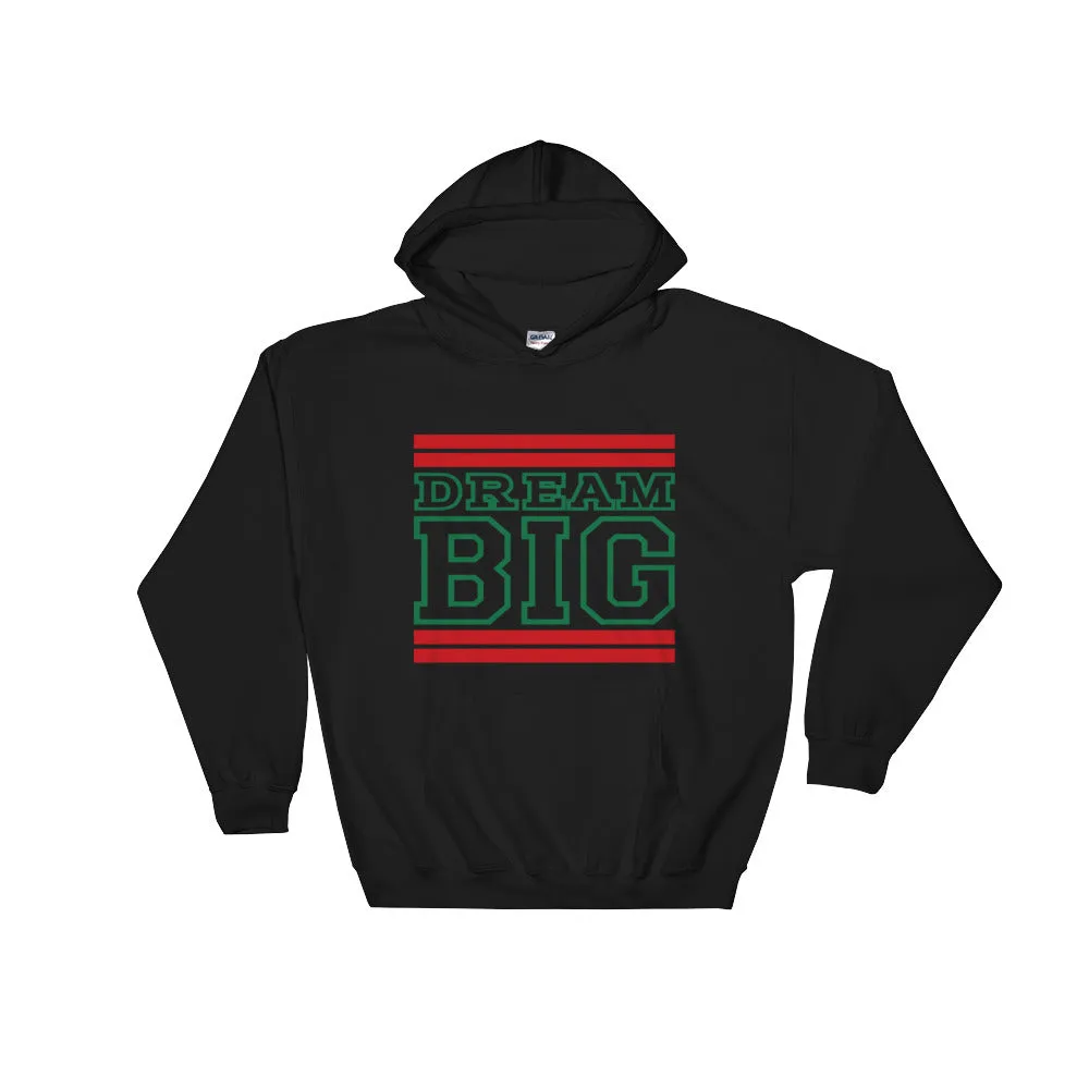 Black Red and Green Hooded Sweatshirt