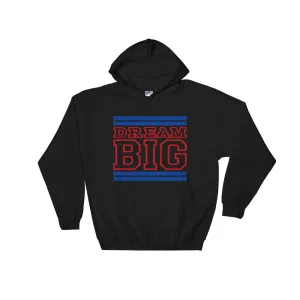 Black Royal Blue and Red Hooded Sweatshirt