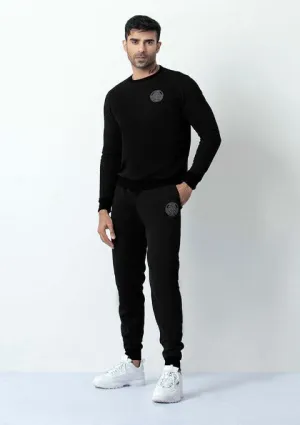 Black Water Repellent Sweatshirt