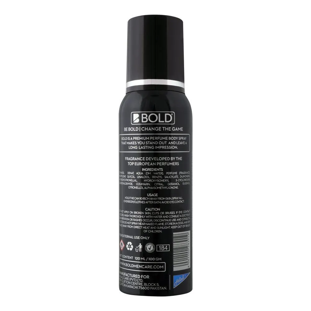 Bold Intense Perfumed Body Spray| Deodorant | For Men