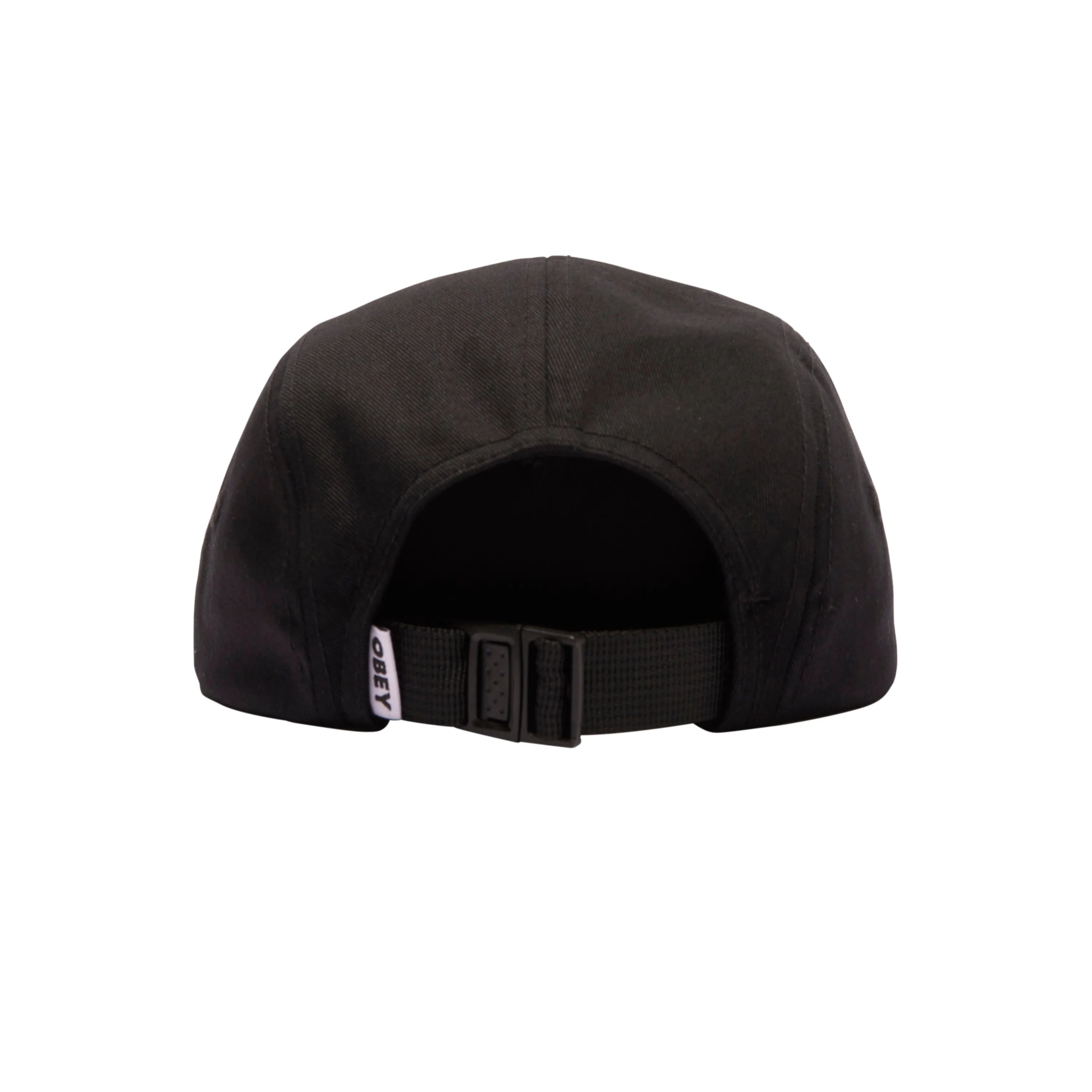 BOLD LABEL ORGANIC 5 PANEL HAT BLACK