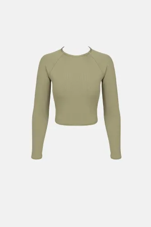 Bonsai Rib Ls Surf Shirt Sage