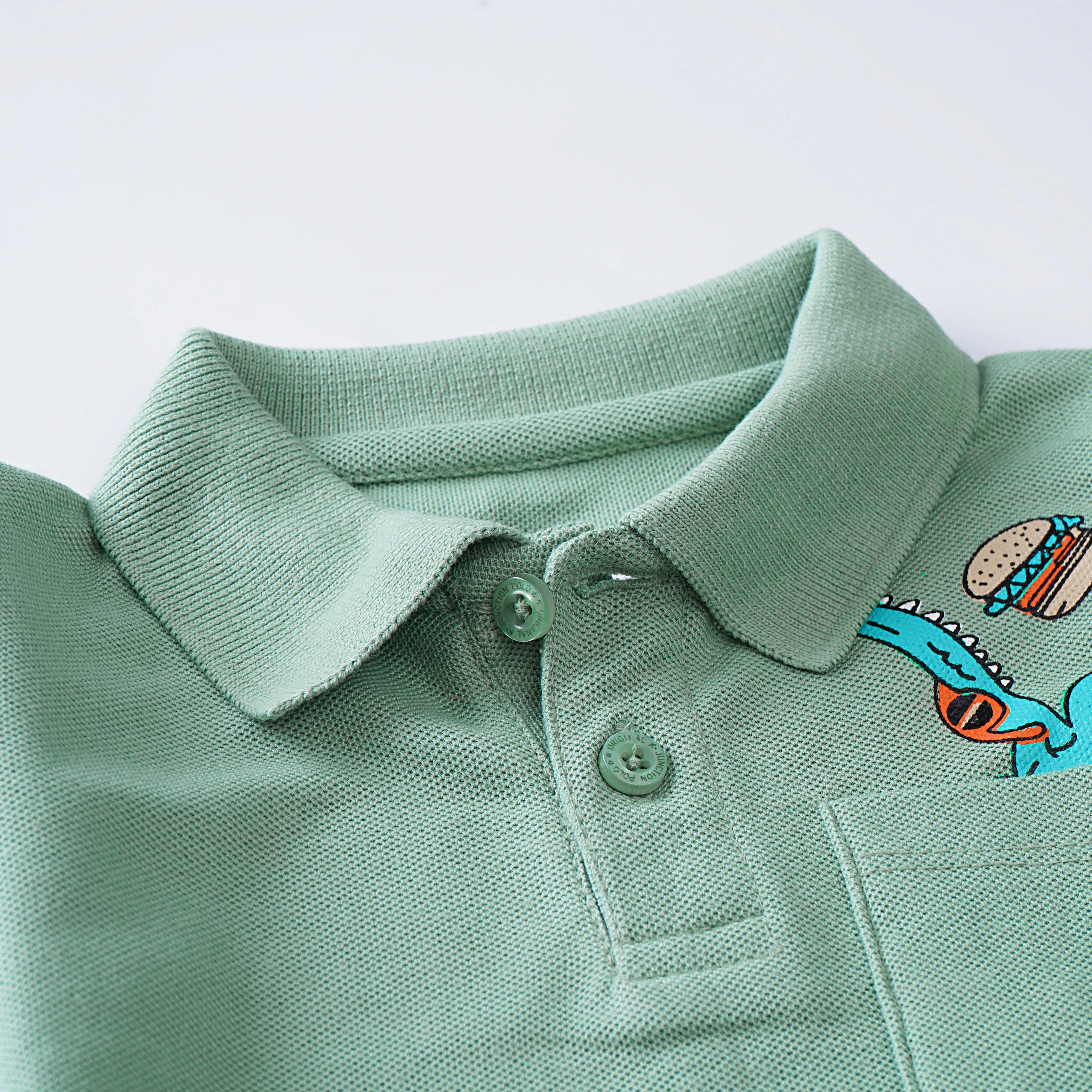 Boys Half Sleeves Polo T-Shirt (Croc)