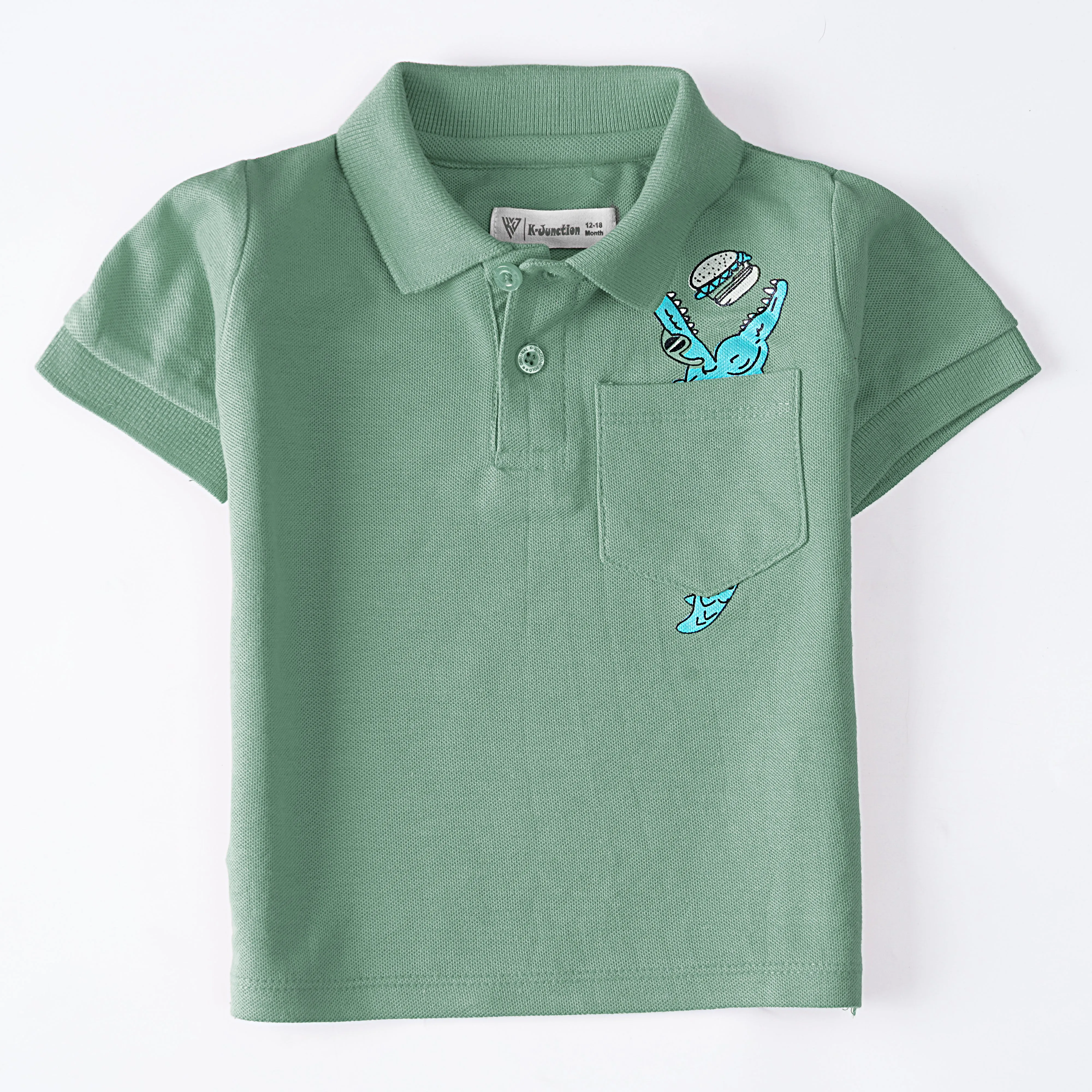 Boys Half Sleeves Polo T-Shirt (Croc)