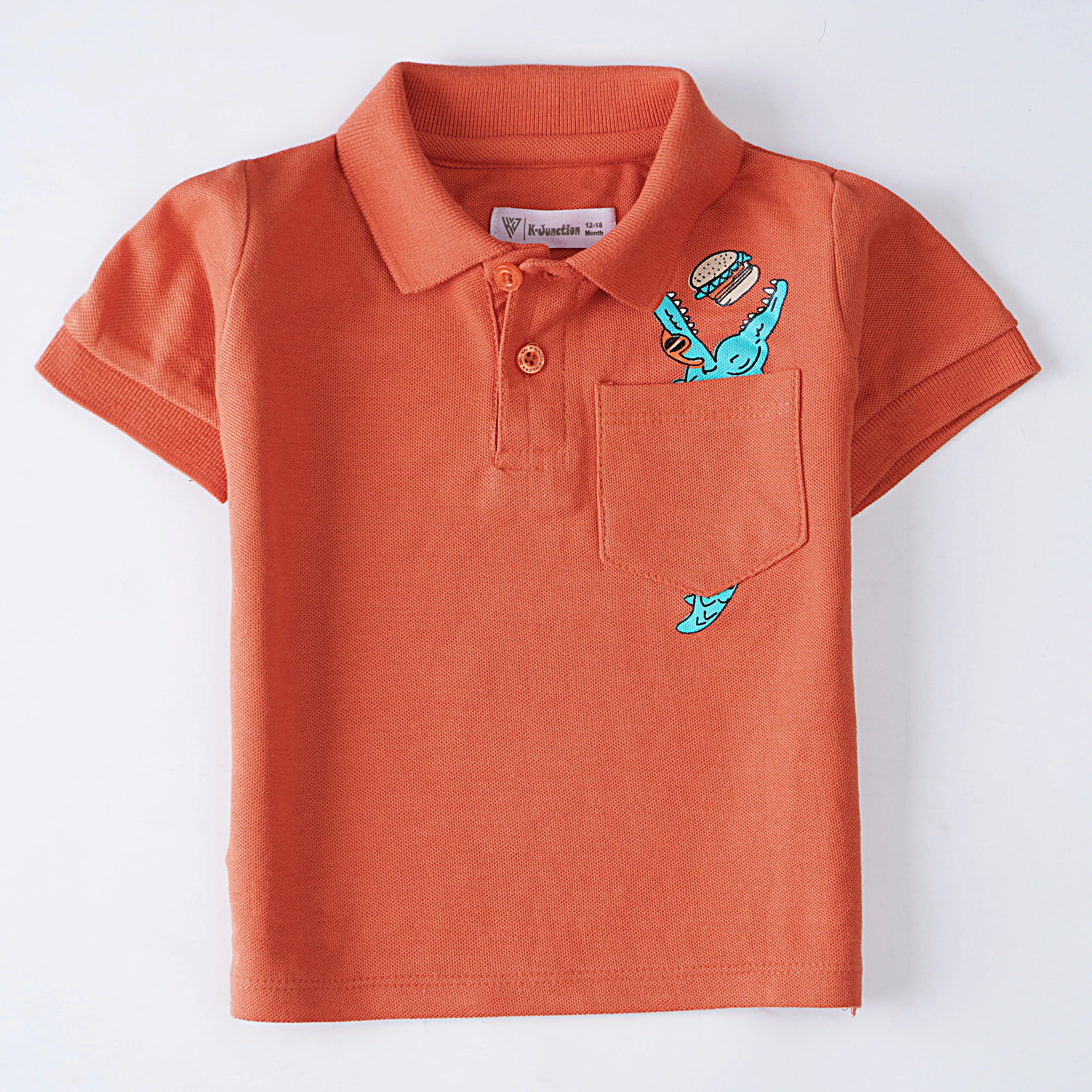Boys Half Sleeves Polo T-Shirt (Croc)
