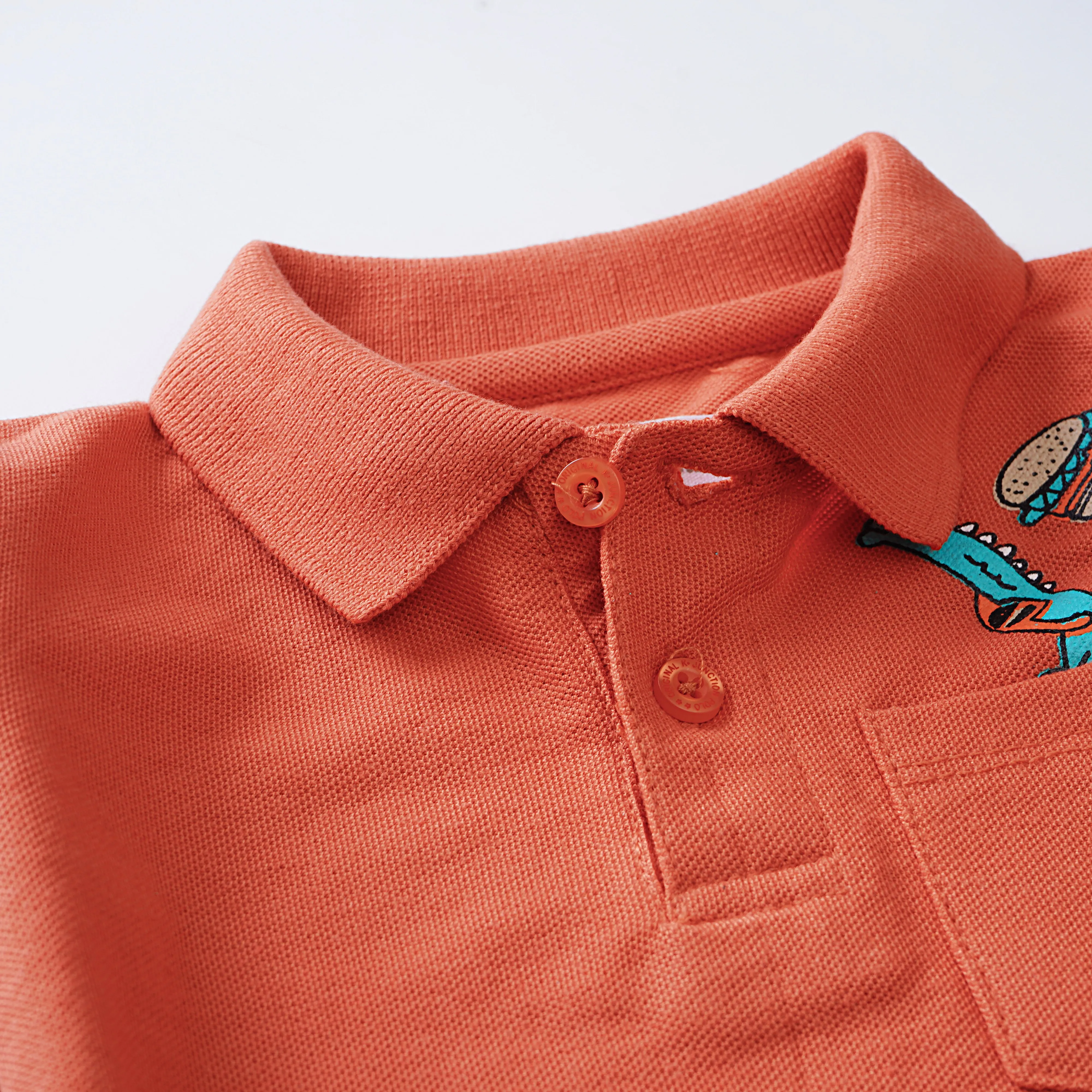 Boys Half Sleeves Polo T-Shirt (Croc)
