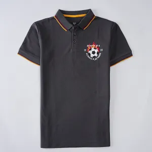 Boys Half Sleeves Polo T-Shirt (Football)