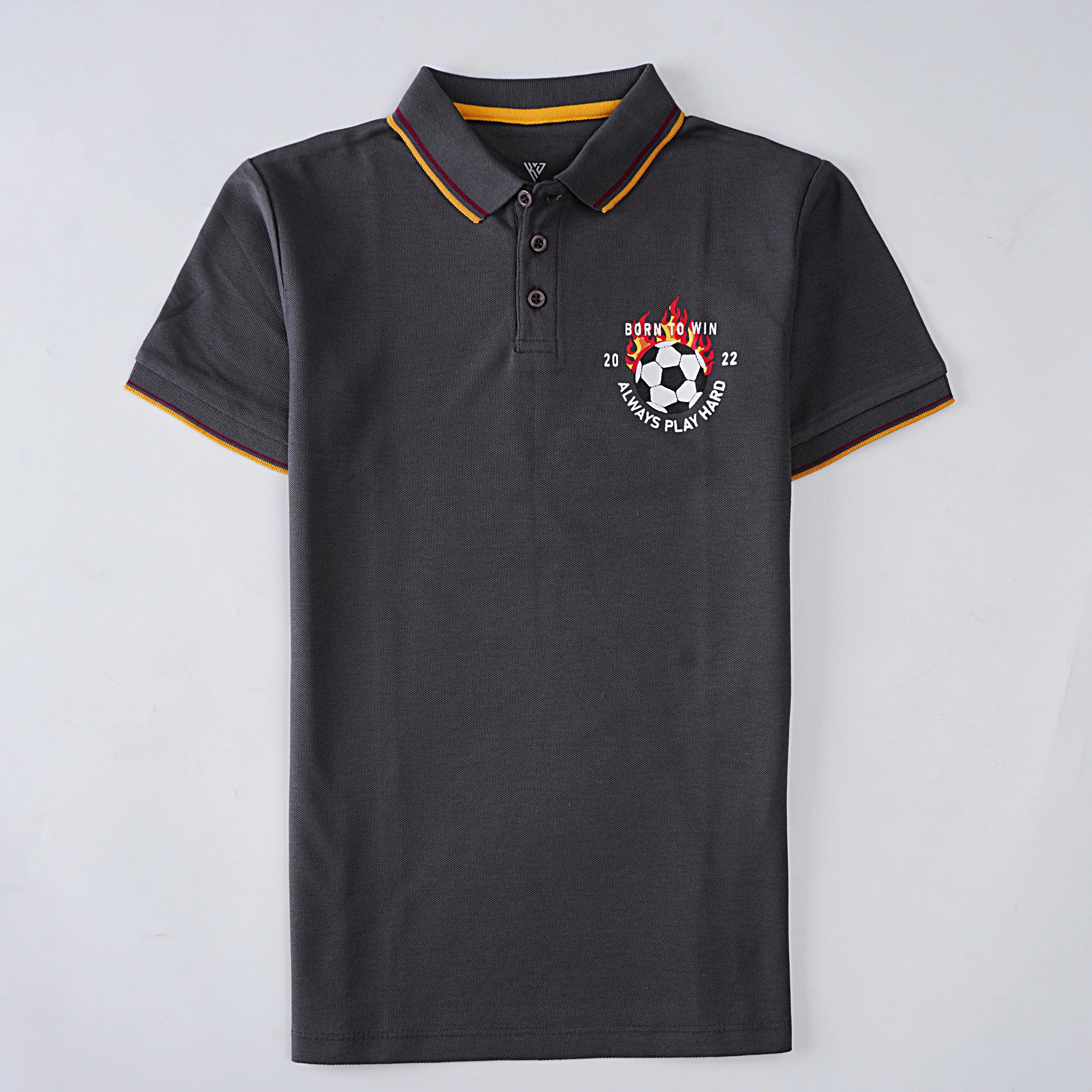 Boys Half Sleeves Polo T-Shirt (Football)