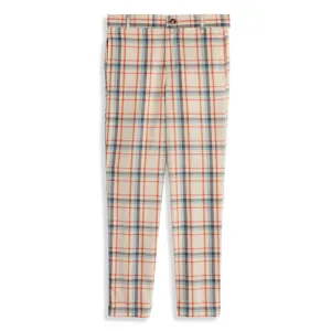 Boy's Plaid Slim Pant -- Baker Plaid