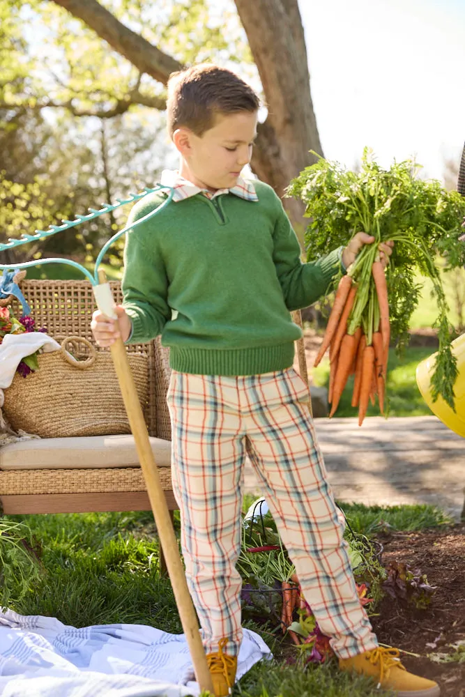 Boy's Plaid Slim Pant -- Baker Plaid