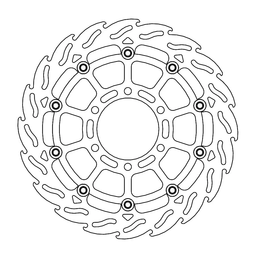 BRAKE DISC FRONT MOTO MASTER FLAME FLOATING HUSQVARNA KTM