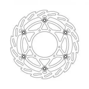 BRAKE DISC FRONT MOTO MASTER FLAME FLOATING OVERSIZED 270MM HONDA CR125R CR250R 95-07 CR500R 95-01