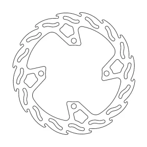 BRAKE ROTOR MOTO MASTER FLAME REAR KAWASAKI KX450F 19-21