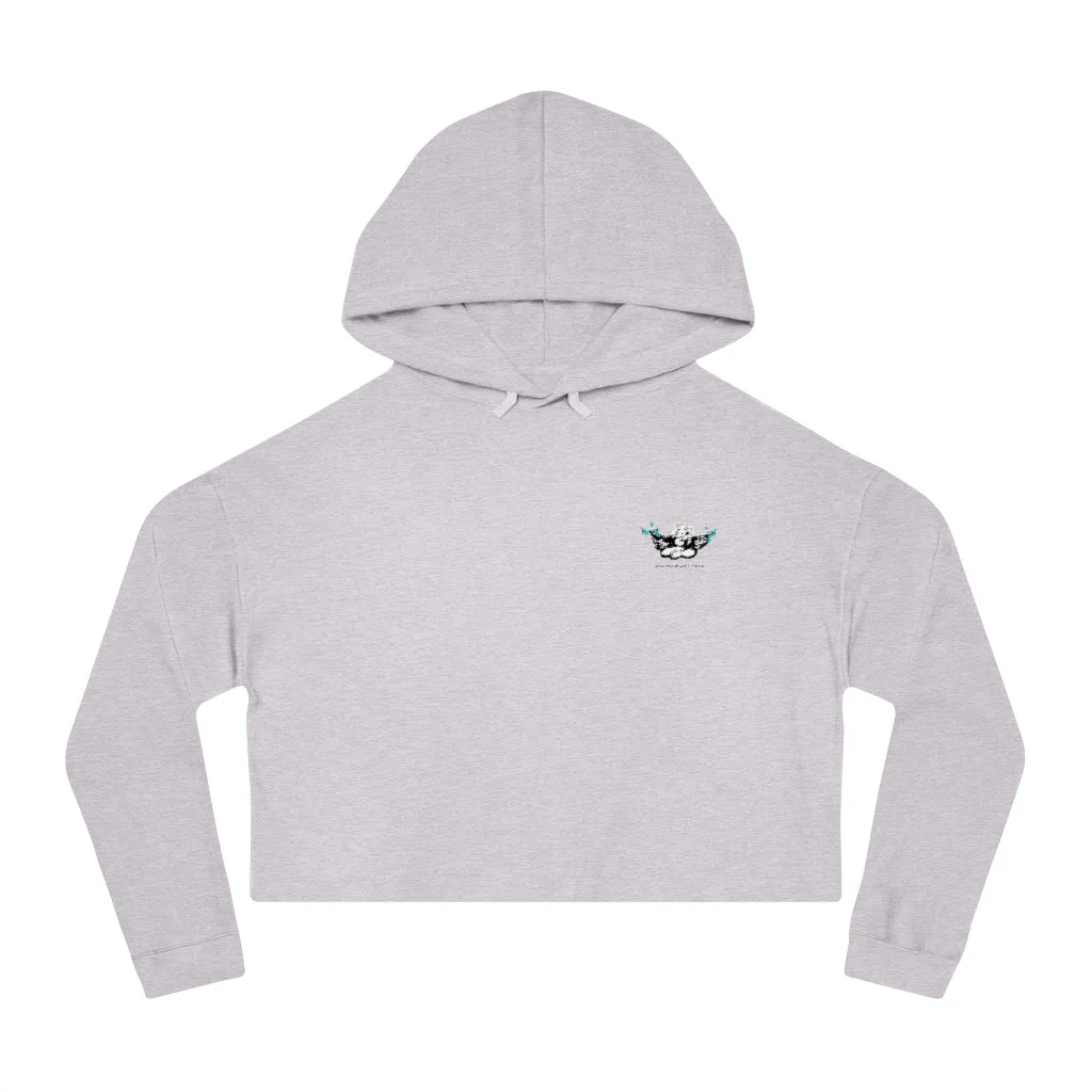 Butterfly Angel Cropped Hoodie