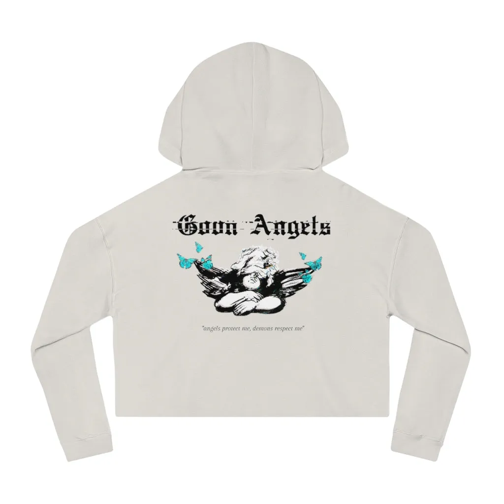 Butterfly Angel Cropped Hoodie