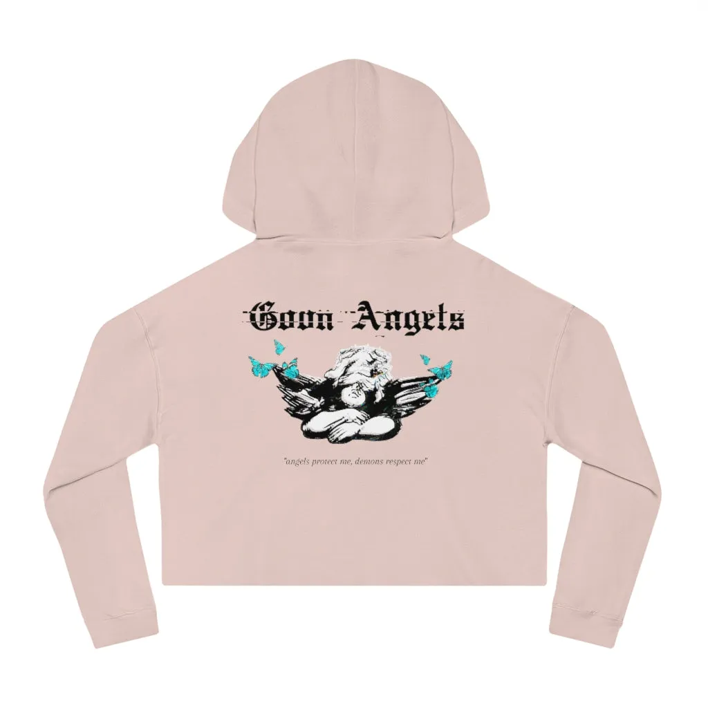 Butterfly Angel Cropped Hoodie