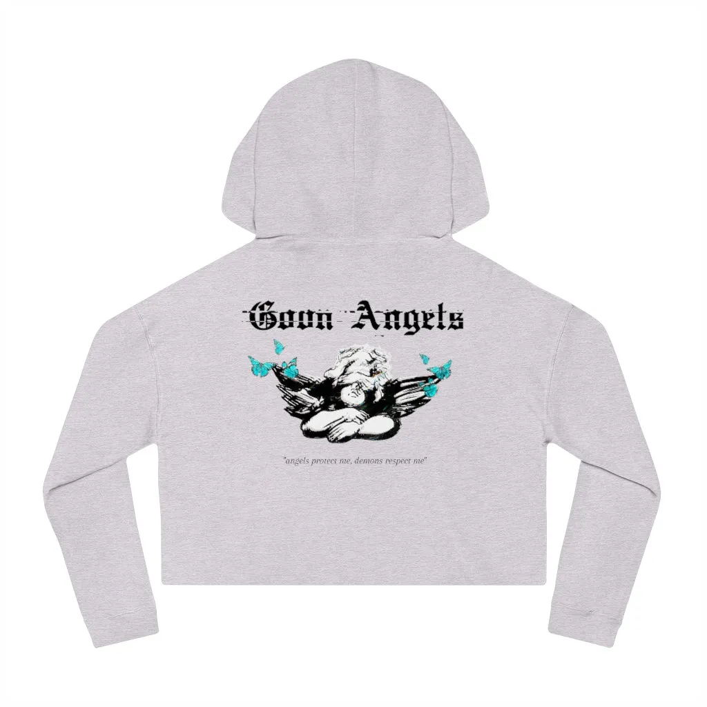 Butterfly Angel Cropped Hoodie
