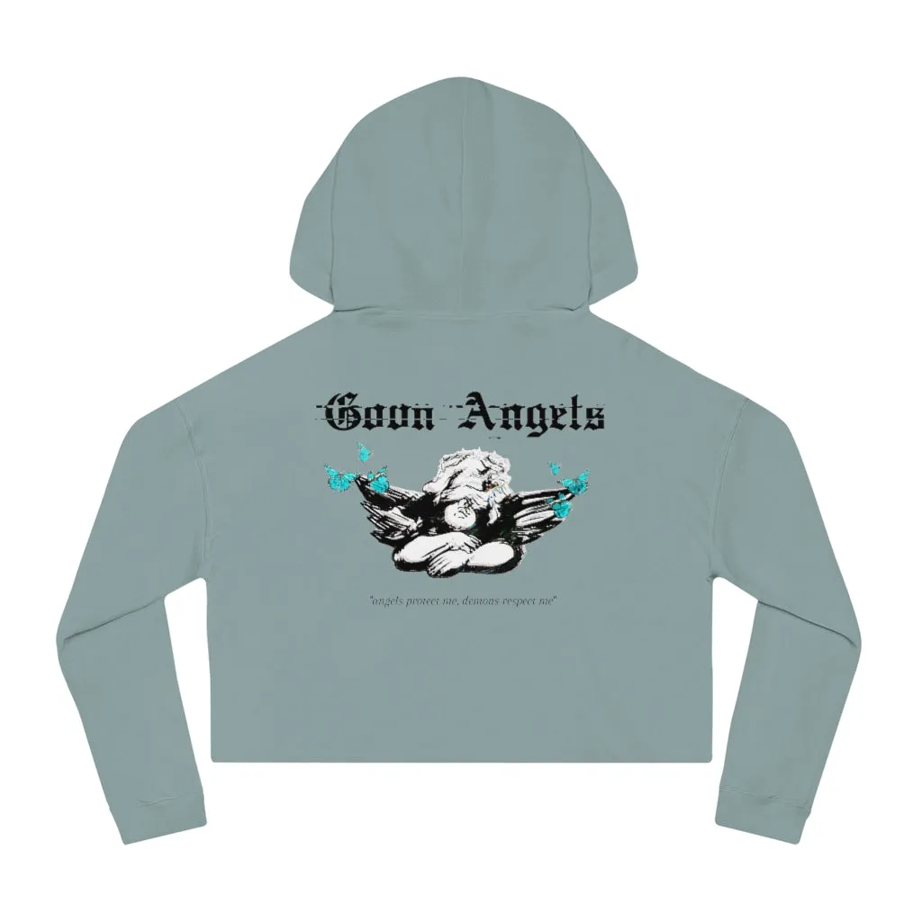 Butterfly Angel Cropped Hoodie