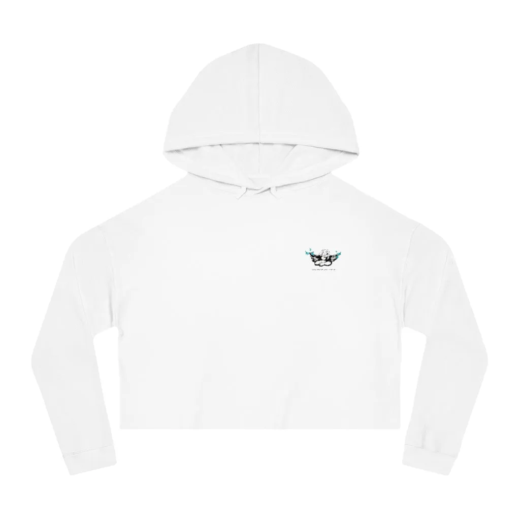 Butterfly Angel Cropped Hoodie