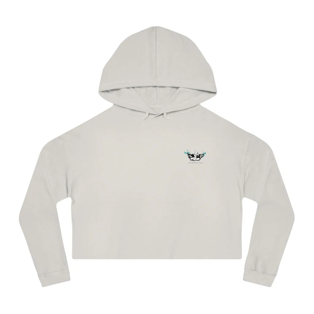 Butterfly Angel Cropped Hoodie