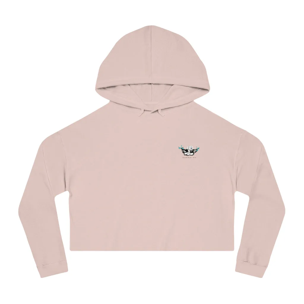 Butterfly Angel Cropped Hoodie