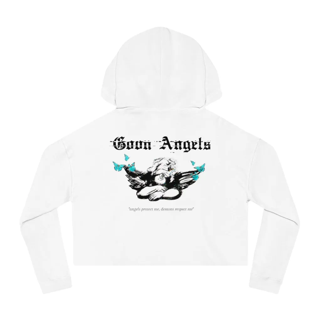 Butterfly Angel Cropped Hoodie