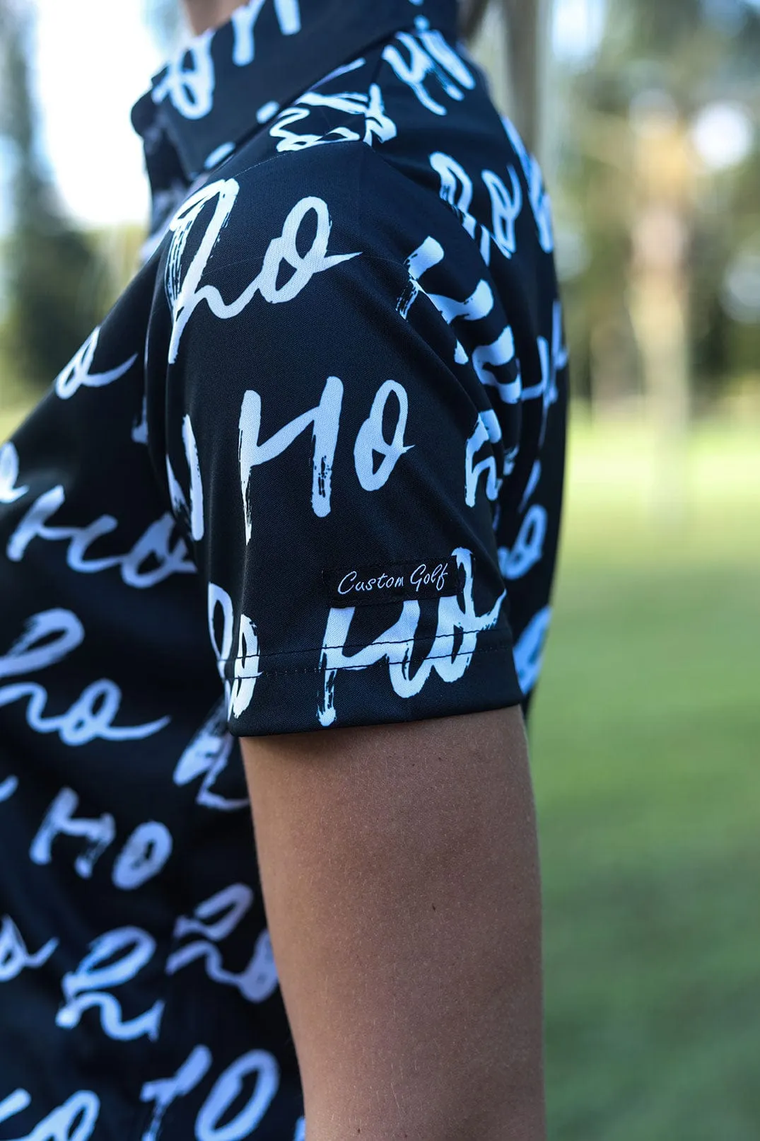 CA Ladies Funky Golf Shirt | Merry Christmas