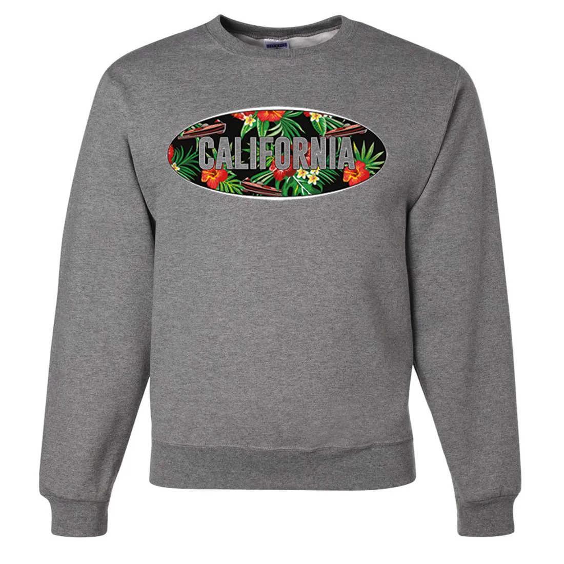 California Tropical Flowers Logo Crewneck Sweatshirt