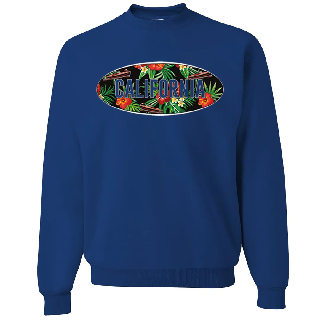 California Tropical Flowers Logo Crewneck Sweatshirt