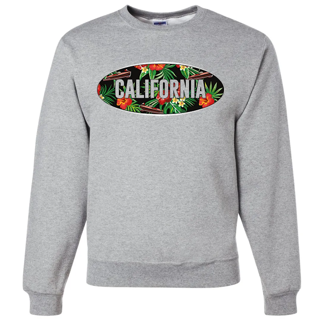 California Tropical Flowers Logo Crewneck Sweatshirt