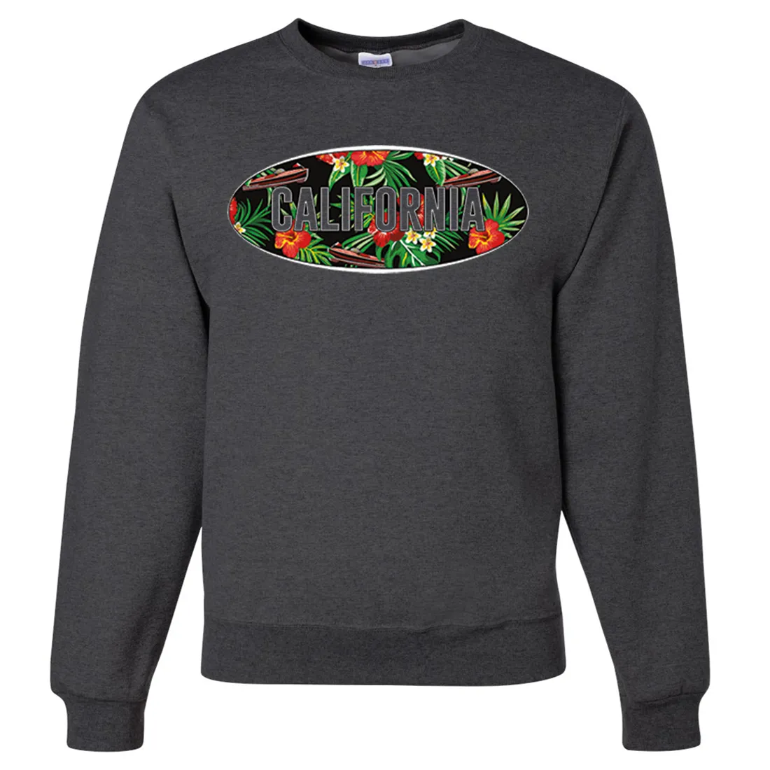 California Tropical Flowers Logo Crewneck Sweatshirt