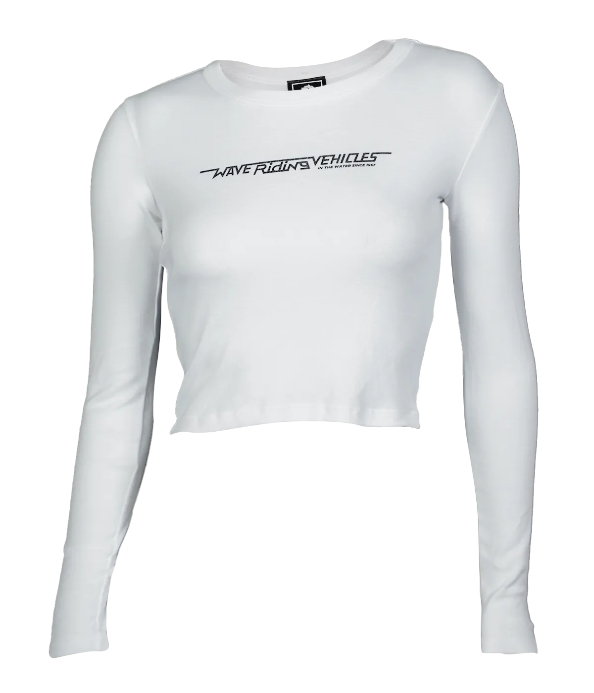 Checker Ladies Crop L/S T-Shirt