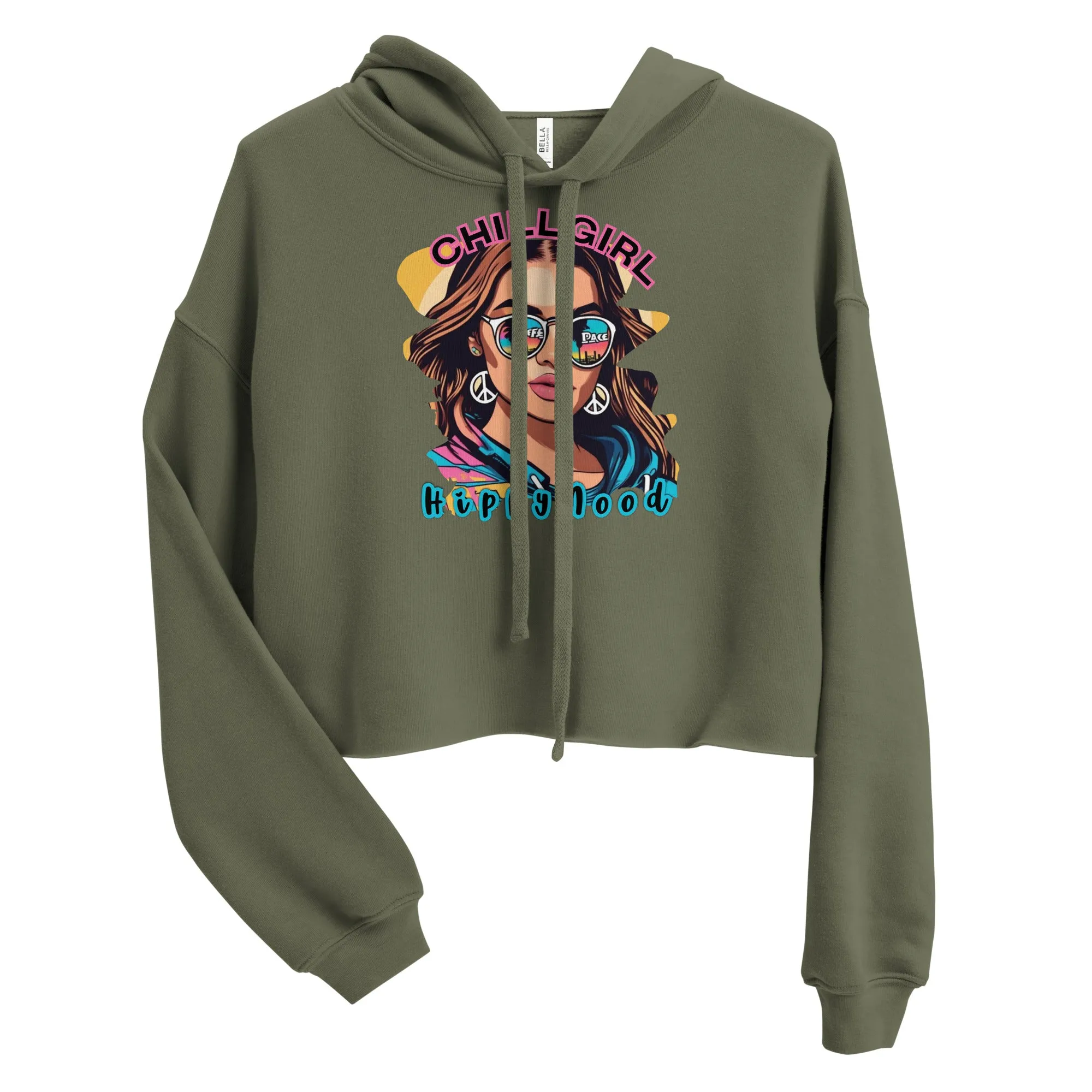 Chill Girl Crop Pullover Hoodie
