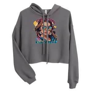 Chill Girl Crop Pullover Hoodie