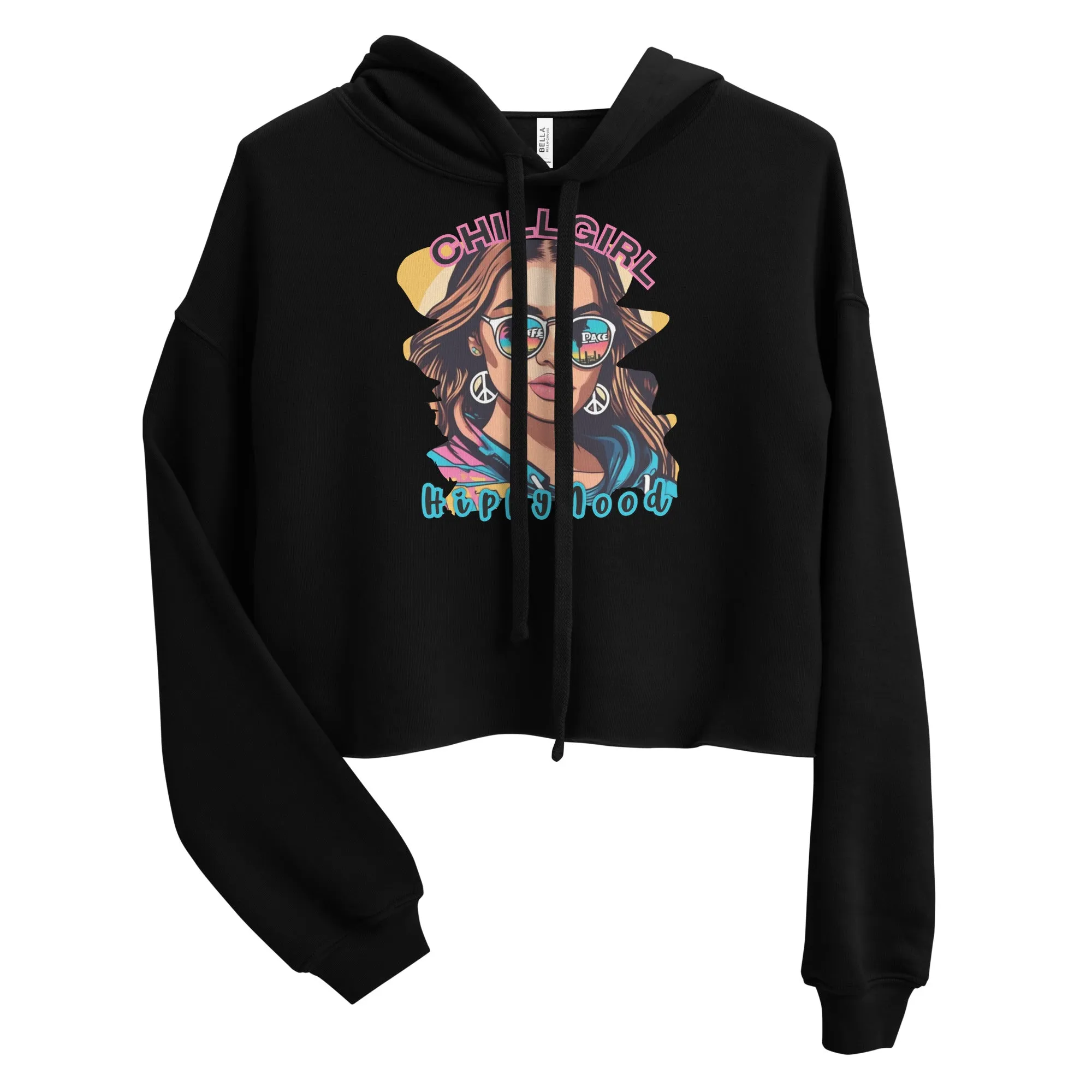 Chill Girl Crop Pullover Hoodie