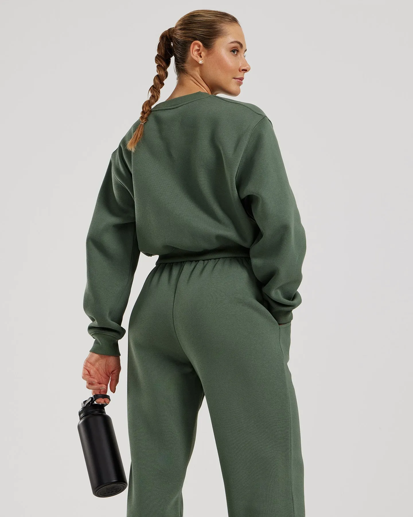 Comfort Cropped Crew Neck | Sage