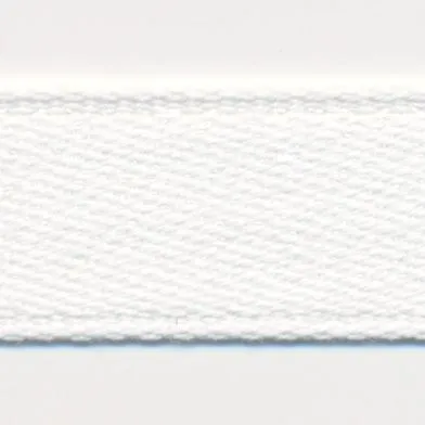 Cotton Double-Face Satin Tape #01 White