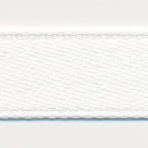 Cotton Double-Face Satin Tape #01 White