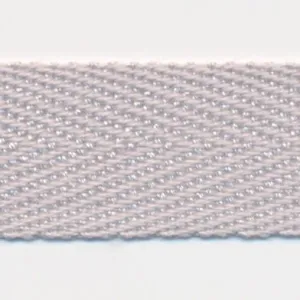 Cotton Herringbone Tape #48 Silver