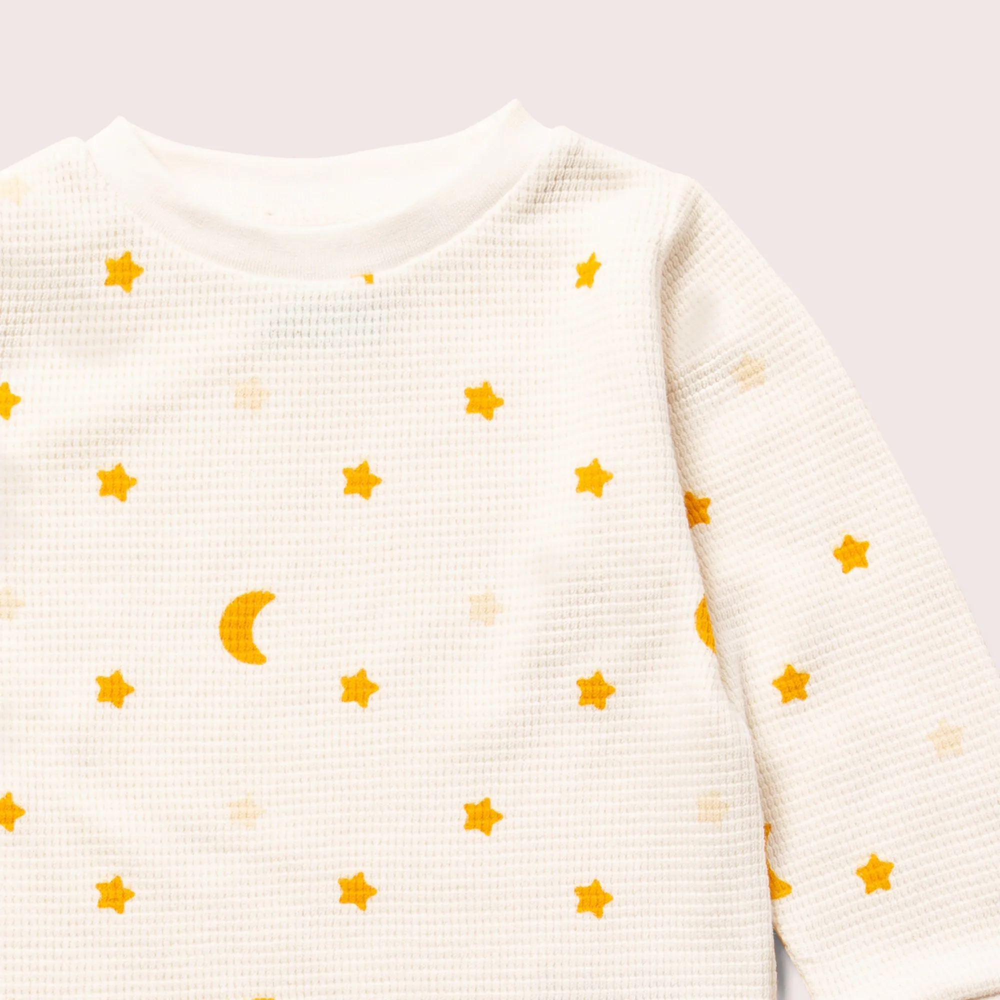 Cream Waffle Stars Organic Pyjamas