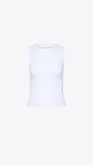 Crew Sleeveless Top - Sugar