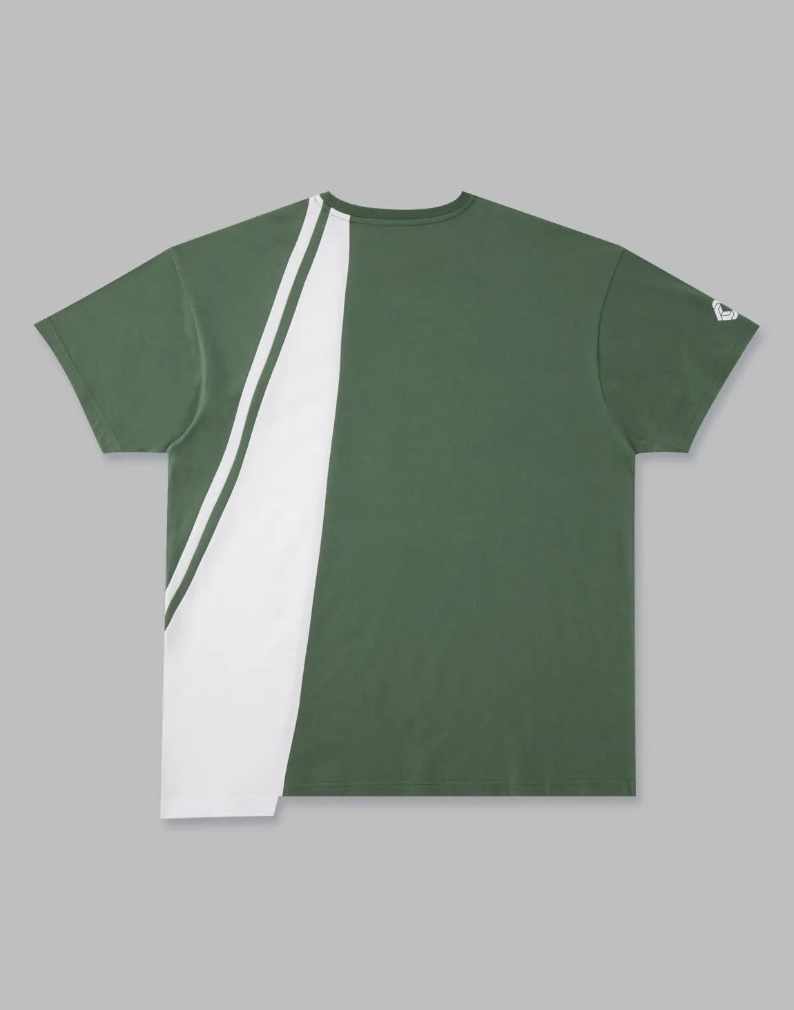 CRONOS ASYMMETRY OVERSIZE T-SHIRTS【GREEN】